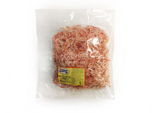 Горбуша соломка (ПО-КОРЕЙСКИЙ): Кальмар стружка со вкусом краба (розовая)