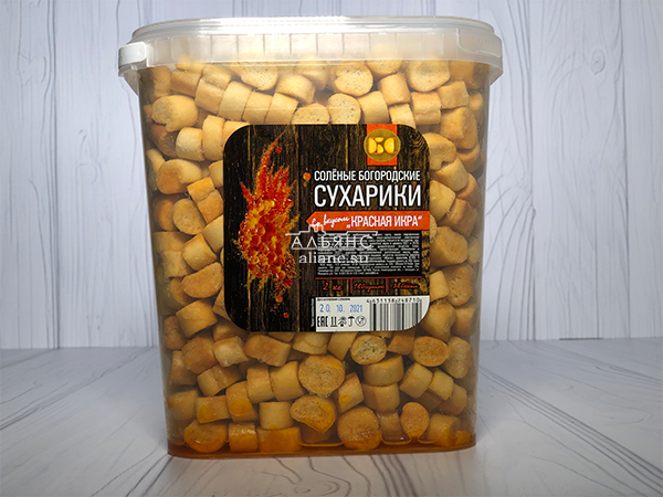 Сухарики с красной икрой в Солнцево
