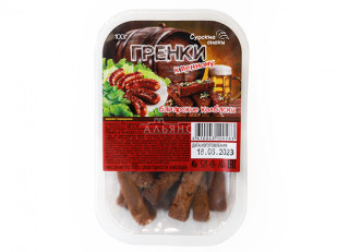 Сыр Чечил паутинка (зелень чеснок)  500 гр.: Сурские гренки Баварские колбаски (100 гр)