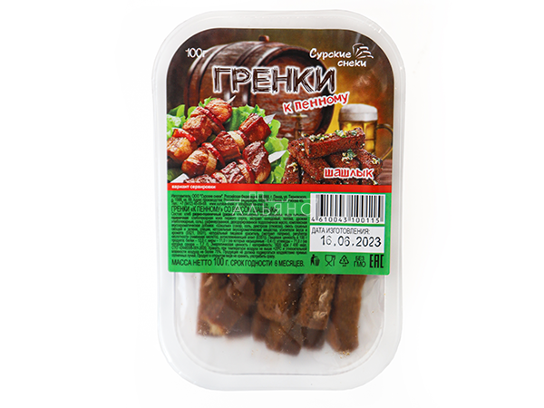 Сурские гренки Шашлык (100 гр) в Солнцево