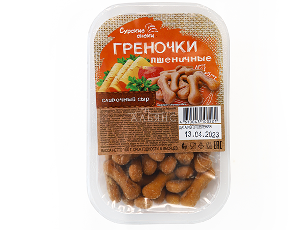 Сурские (ПШЕНИЧНЫЕ) Сливочный сыр (100 гр) в Солнцево
