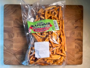 Продукт сырный ПАУТИНКА  Oktobersnack ВАСАБИ 1 кг: Жареный сыр 