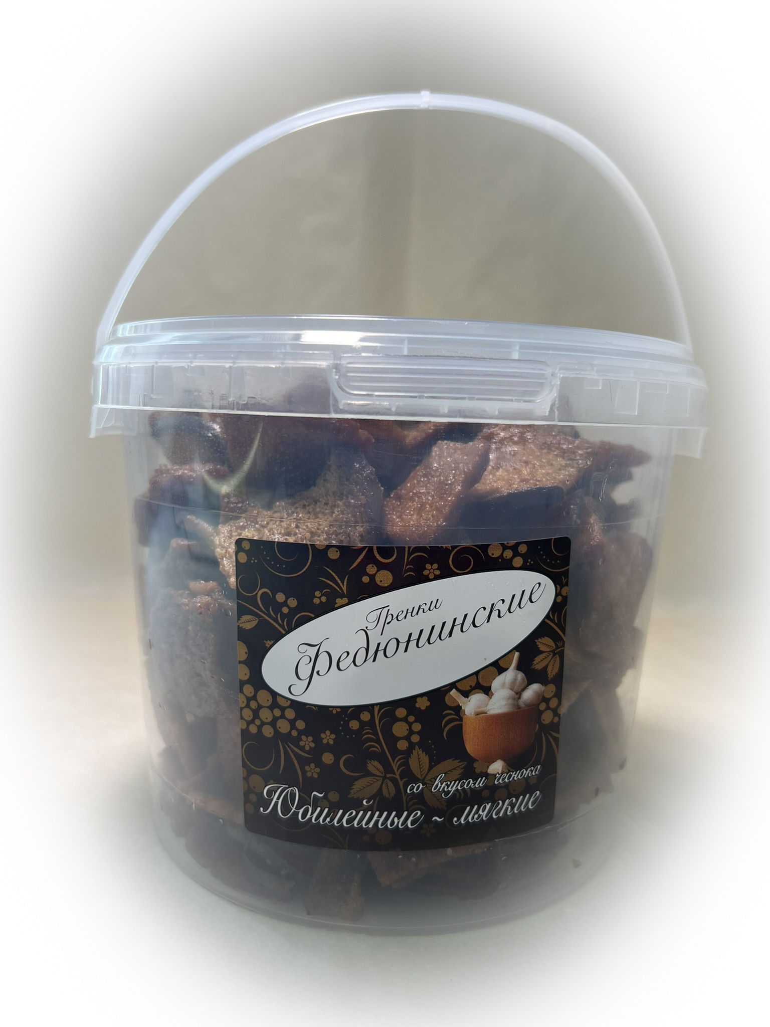 Гренки "ФЕДЮНИНСКИЕ" "Чеснок" (ведро 900 гр.) в Солнцево