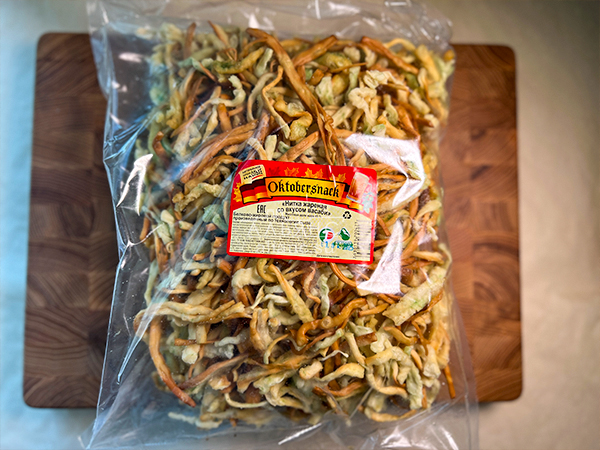 Нитка ЖАРЕНАЯ "Васаби" Oktobersnack 1 кг (сырный продукт) в Солнцево
