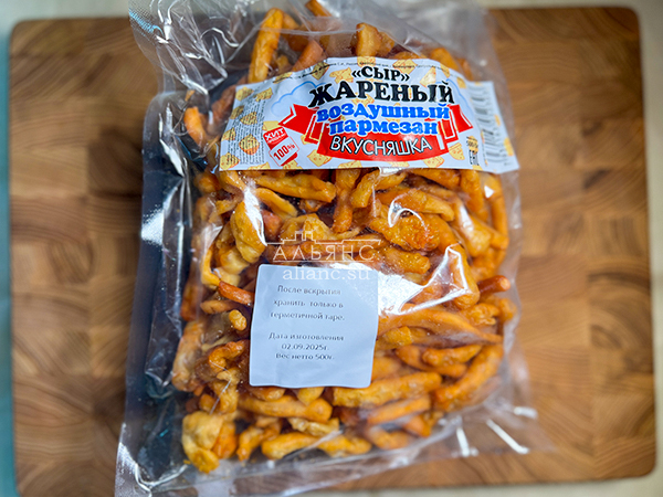 Жареный сыр "ВКУСНЯШКА" со вкусом пармезан (500 гр) в Солнцево