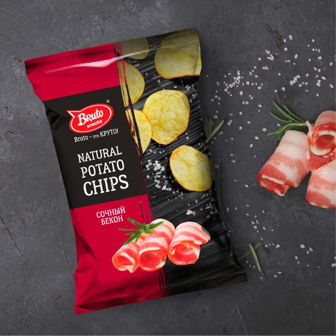 Картофель «Бруто» со вкусом бекона 70 гр. в Солнцево
